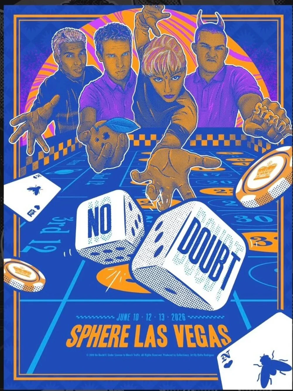 No Doubt Sphere Week 6 Foil Poster #344/350 Ratta Rodriguez 18x24